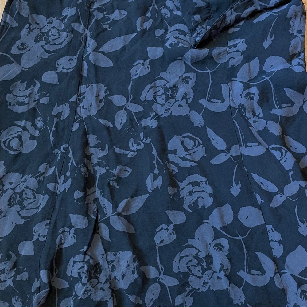 Suzy Shier Black Floral A-Line Skirt - Picture 2 of 8